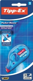 BIC Tipp-Ex Pocket Mouse 4.2mmx0m Korrekturroller, Blister, 2er-Pack