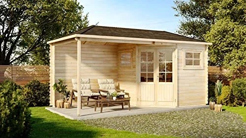Alpholz Gartenhaus Franz-28 525x275cm natur