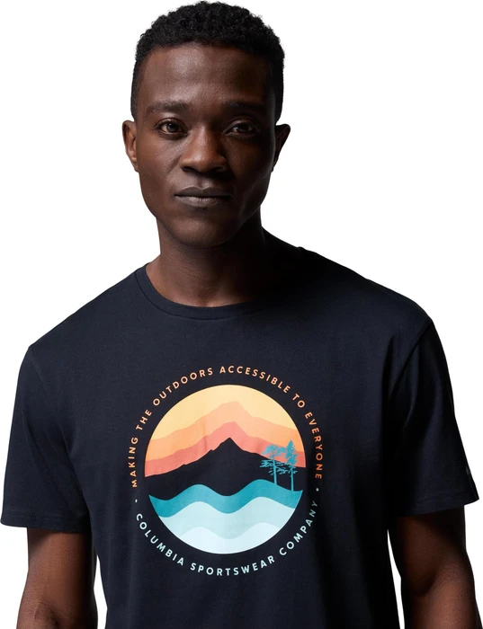 Columbia Path Lake II Graphic T-Shirt kurzarm black/circular linescape (Herren)