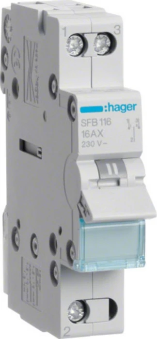 Hager Gruppenschalter 16A 1 Schließer 230V AC 1PLE