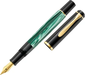 Pelikan Classic M200 grün marmoriert, rechte Hand, mittel, Geschenkbox