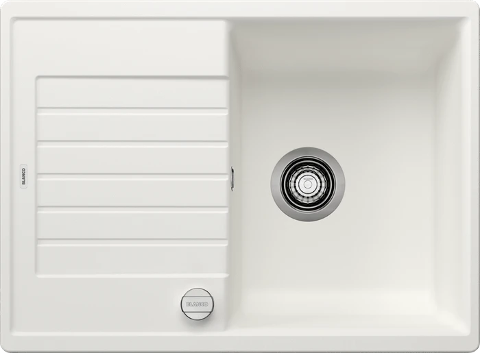 Blanco Zia 45 S Compact Einbau Becken reversibel mit Ablauffernbedienung weiß