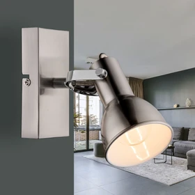 Globo Fargo Spot 1-flammig nickel matt