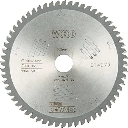 DeWalt DT4370 Extreme Kreissägeblatt 60Z, 216x1.8x30mm, 1 Stück