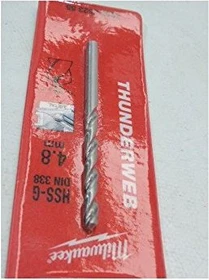 Milwaukee Thunderweb HSS-G Metallbohrer, 4.8x52x86mm, 1 Stück