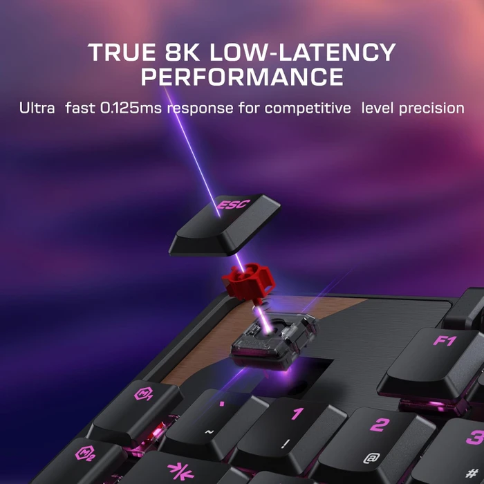 Turtle Beach Command Series KB5, schwarz, LEDs RGB, Low-Profile TITAN Linear, USB, US