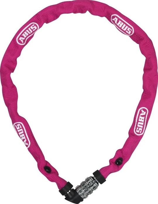ABUS Schloss-Ketten-Kombi 1200/60 web Kettenschloss, Zahlenkombination coral
