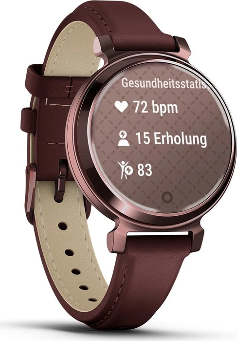 Garmin Lily 2 Classic dark bronze/mulberry leather