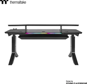 Thermaltake Argent P900 elektrisch höhenverstellbarer Sitz-Steh-Schreibtisch 165x85cm schwarz/schwarz