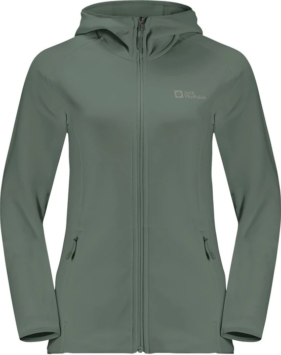 Jack Wolfskin Baiselberg Hoody FZ Jacke hedge green (Damen)