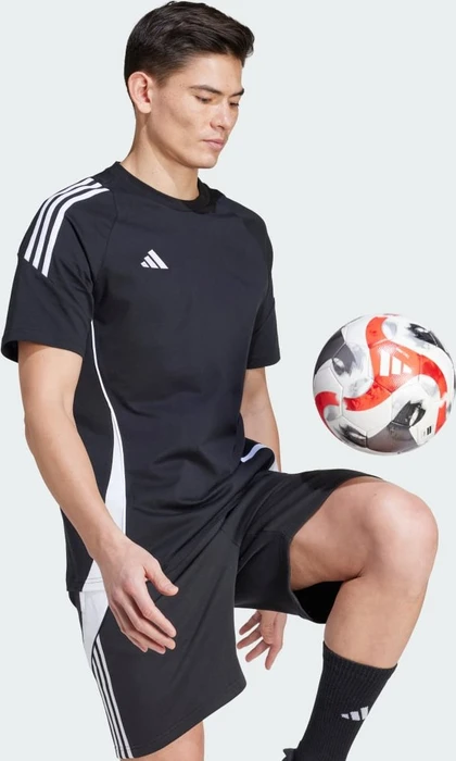 adidas Tiro 24 Sweat T-Shirt kurzarm schwarz/weiß (Herren)