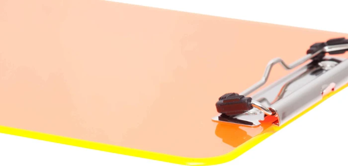 Maul MAULneon Klemmbrett, A4, orange/transparent