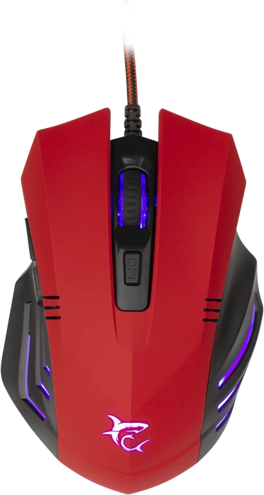 White Shark Hannibal 2 Red Gaming Mouse, rot/schwarz, USB