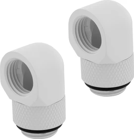 Corsair Hydro X Series XF Hardline, Winkeladapter 90° G1/4", weiß, 2er-Pack
