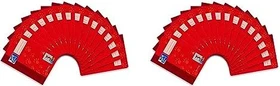 Oxford Schulheft, A5, Lineatur 3, rot, 16 Blatt, 15er-Pack