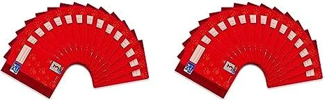 Oxford Schulheft, A5, Lineatur 3, rot, 16 Blatt, 15er-Pack