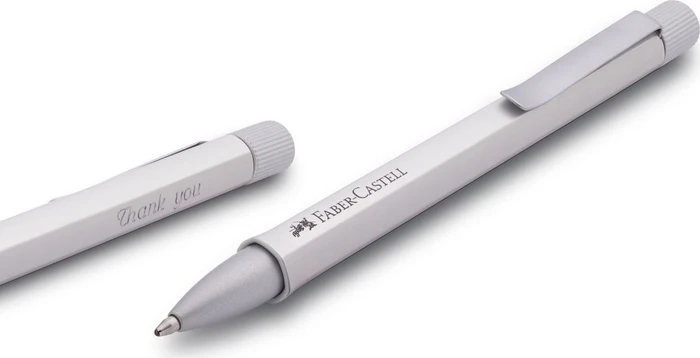 Faber-Castell Hexo Kugelschreiber silber/schwarz