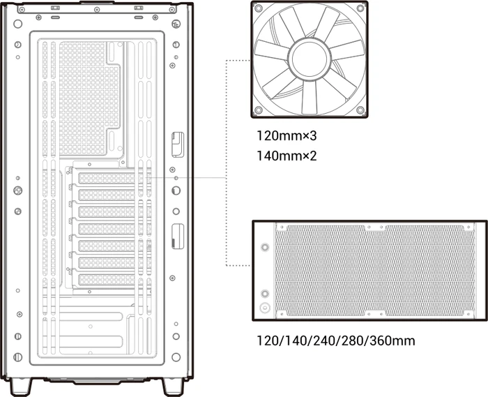 DeepCool CK500, weiß, Glasfenster