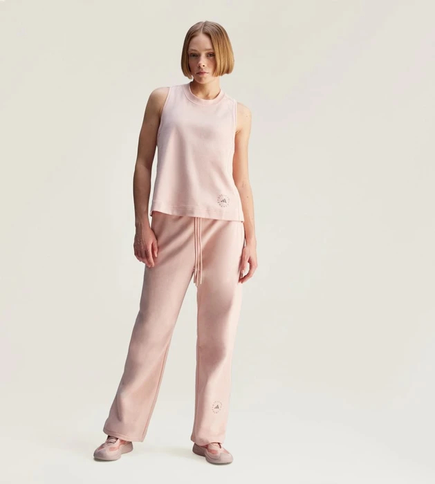 adidas by Stella McCartney Logo Funktionsshirt ärmellos vapour pink (Damen)