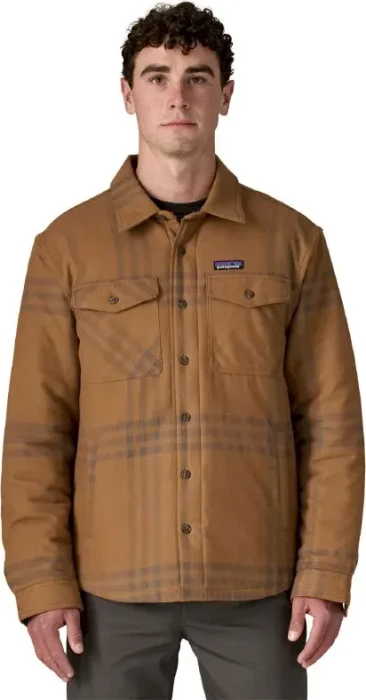 Patagonia Lightweight Insulated Fjord Flannel Hemd langarm defend/deer brown (Herren)