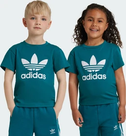 adidas Adicolor Trefoil T-Shirt kurzarm legacy teal (Junior)
