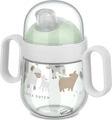 Mepal Little Dutch Mio Antitropf Trinklernbecher, 200ml, little farm