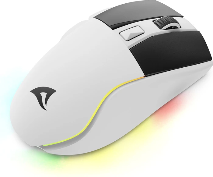 Sharkoon Skiller SGM50W mit Ladestation, weiß, USB
