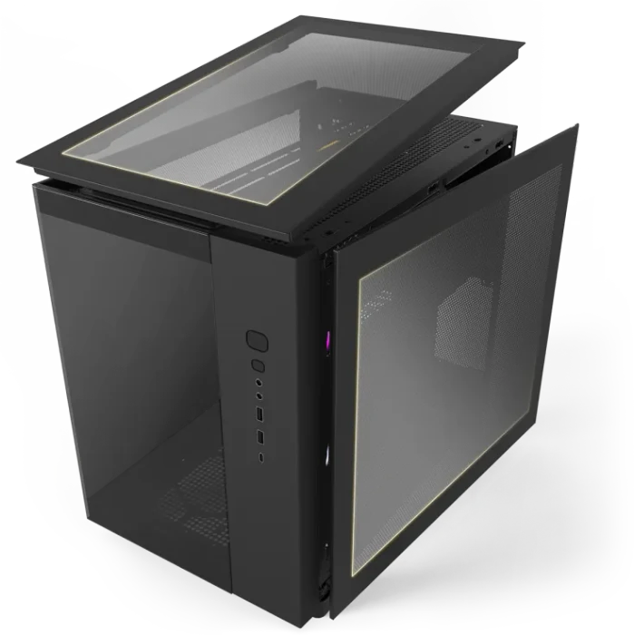Montech King 65 Pro, schwarz, Glasfenster