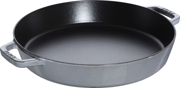 Zwilling Staub Bratpfanne rund mit zwei Griffen 34cm grafitgrau