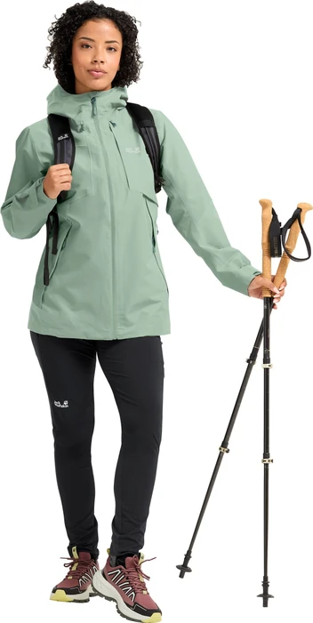 Jack Wolfskin Flextrail 2L Funktionsjacke green zinnia (Damen)