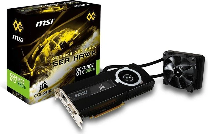 MSI GeForce GTX 980 Ti Sea Hawk, 6GB GDDR5, DVI, HDMI, 3x DP