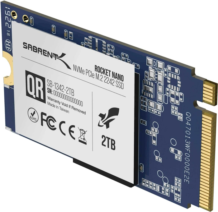 Sabrent Rocket Nano 2TB, M.2 2242 / M-Key / PCIe 3.1 x4