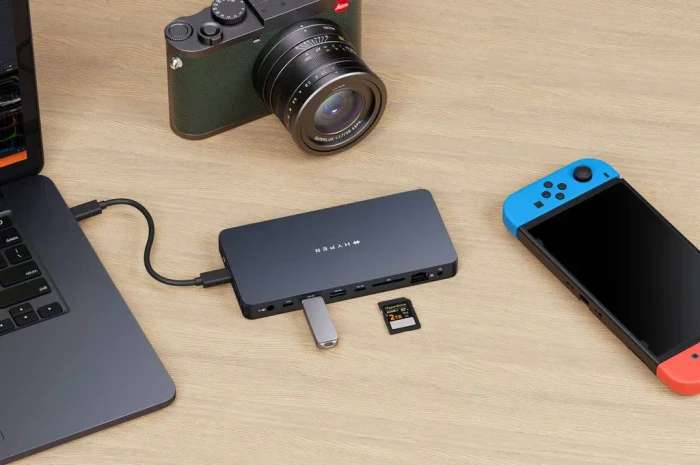 Hyper HyperDrive 10-Port USB-C Docking Station, anthrazit, USB-C 3.1 [Buchse]