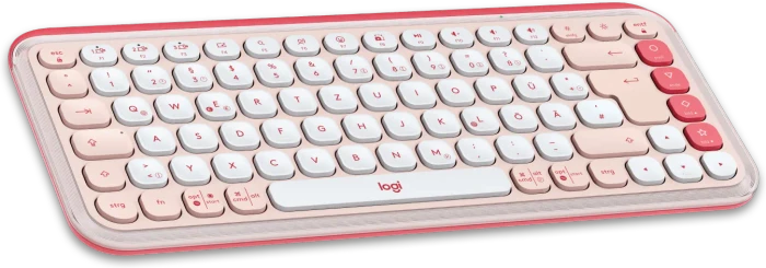 Logitech POP Icon Keys, Rose & Off-White, Logi Bolt, USB/Bluetooth, DE