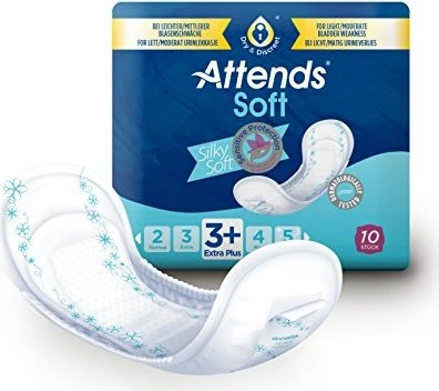 Attends Soft 3+ Extra Plus Hygieneeinlage, 10 Stück