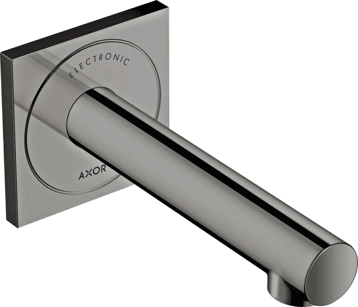 Hansgrohe Axor Uno Elektronik-Waschtischmischer Unterputz für Wandmontage mit Auslauf 161mm polished black chrome