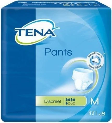 Tena Pants Discreet Schutzhose Größe M, 32 Stück (4x 8 Stück)