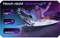 Nyfter Nyfpad XXL Liquid Premium Gaming Mousepad, 900x500mm, Design weiß/schwarz Vorschaubild