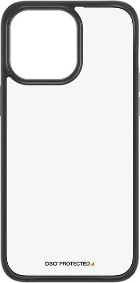 PanzerGlass Clear Case D3O Black Edition für Apple iPhone 15 Pro Max transparent/schwarz