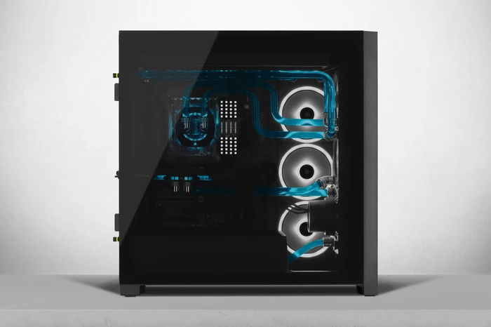 Corsair iCue 5000D RGB Hydro X, schwarz, Glasfenster