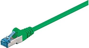 goobay Patchkabel, Cat6a, S/FTP, RJ-45/RJ-45, 0.25m, grün