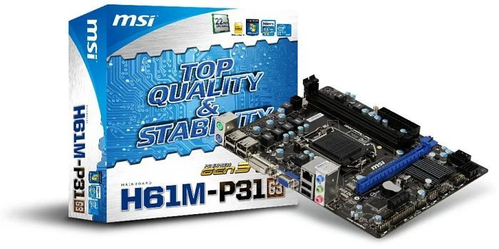 MSI H61M-P31 [G3] (Intel 1155)