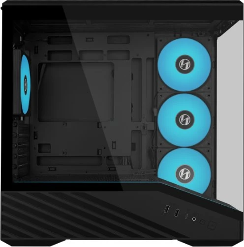 Lian Li Vector V100 Mini, schwarz, inkl. Lüfter, Glasfenster