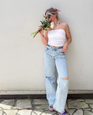 Lee Rider Loose Straight Jeans denim vision dx (Damen)