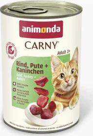 animonda Carny Adult Rind, Pute und Kaninchen, 9.60kg (24x 400g)