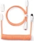 Keychron Coiled Aviator Cable, Tastaturkabel (Spiral-Textilkabel), 1.36m, rosa/orange Vorschaubild