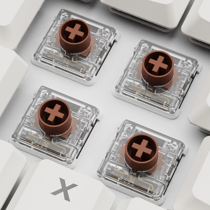 Sharkoon PureWriter W65, weiß, Kailh Choc V2 LOW PROFILE BROWN, USB, DE