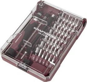 Kraftwerk Bitset/Steckschlüsselsatz inkl. Werkzeugbox, 45-tlg.