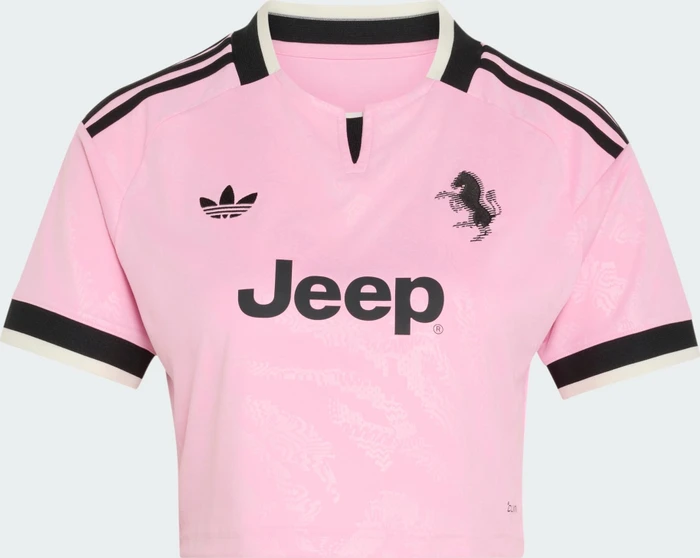 adidas Juventus Turin Crop Top 2026/2027 Auswärtstrikot kurzarm (Damen)