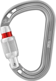 Petzl Rocha Schraubkarabiner light grey